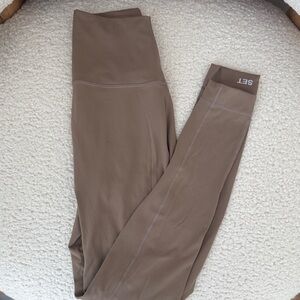 SET Active Taupe (Dugout) Leggings Size S